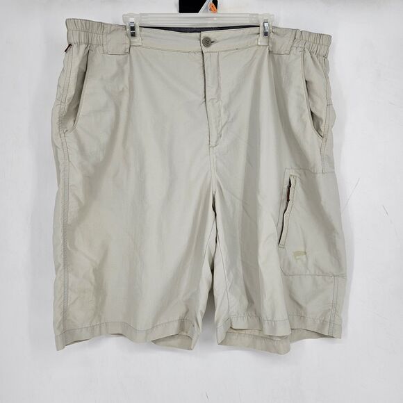 Simms Fishing Shorts Mens 2XL Nylon Cargo Outdoor Pockets Core3 FLAWS - Picture 1 of 14